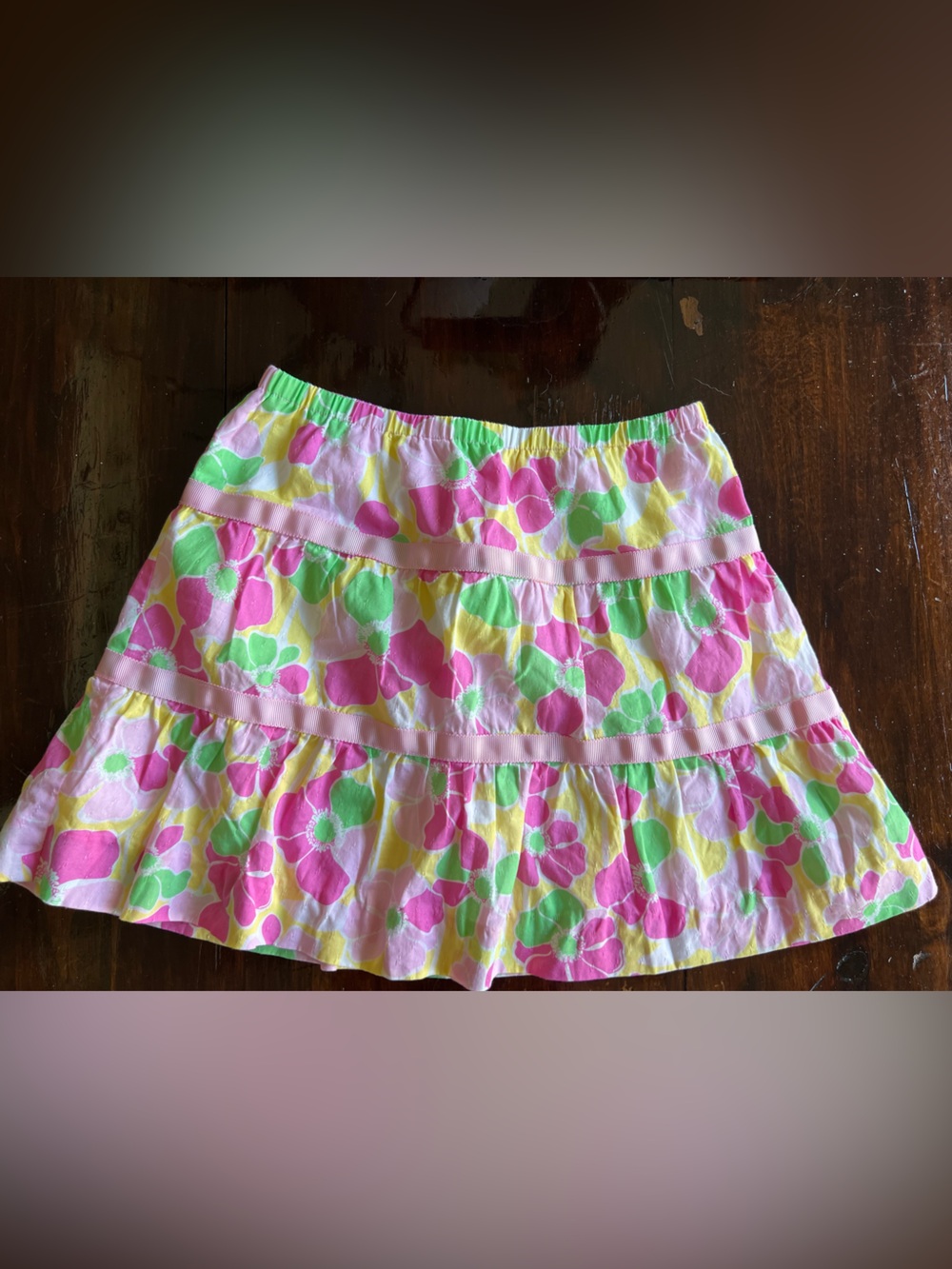 Lilly Pulitzer | (sz 8 girl’s) Floral Skirt in “Fret Not”